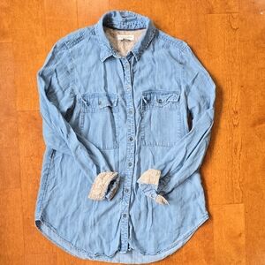 Pilcro by Anthropologie Denim button shirt size small